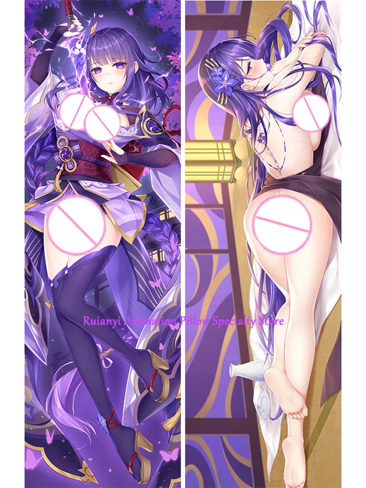 

Dakimakura Anime Raiden Shogun Double-sided Print Life-size Body Game Pillow Cover Bedding Gifts