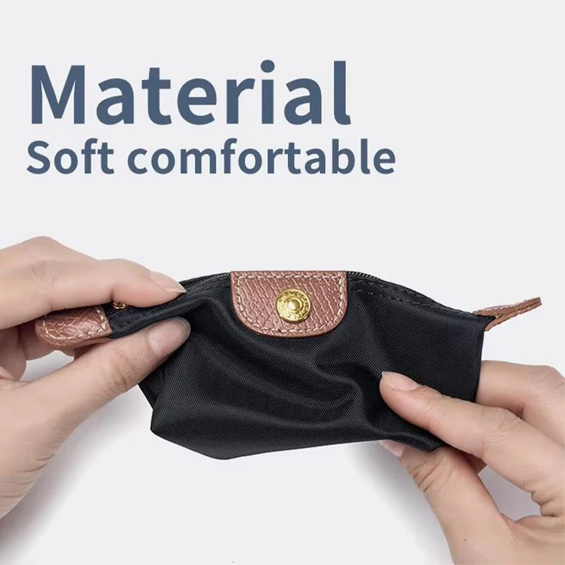 Exquisite Wallet Mini Coin Purse Women Lightweight PU Dumpling Bag Lipstick Earphone Makeup Storage Portable Fashion Moneybag