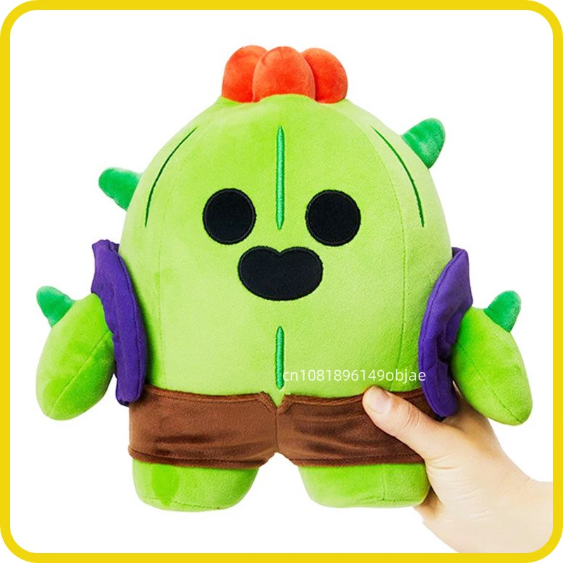 Kawaii Brawl Stars Plush Toy Poco Spike E Primo Clot Short Plush Game Activity Doll Collection Model Ornament Garage Kit Gift