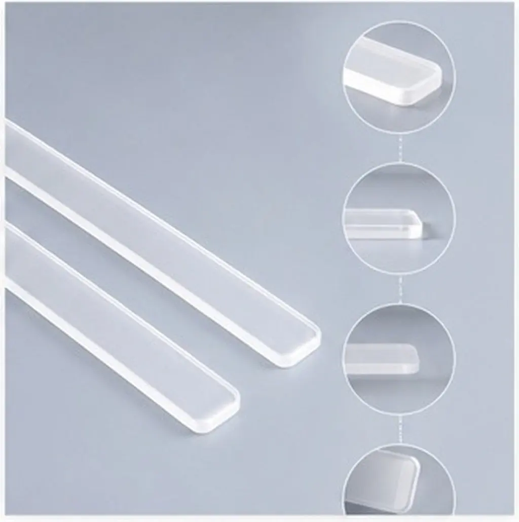 2Pcs Acrylic Rolling Pin Guide Sticks Dough Thickness Ruler Biscuit Leveling Ruler Baking and Pastry Tools Dough Scoring Tool