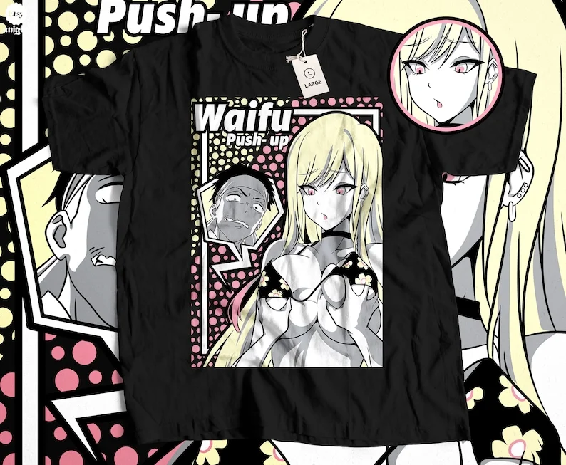 Unisex Ultimate Waifu T-shirt - Darling Cosplay Look, Anime Admirer Must-Have, Manga Affection Style, Otaku Beloved,  Top