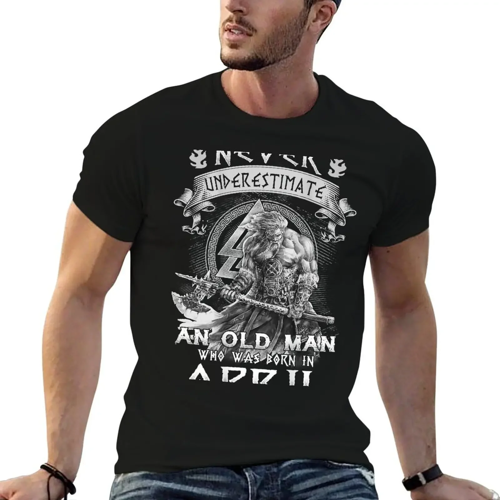 

Mens Never Underestimate An Old Man Who Was Born In April T-Shirt graphic t shirts kawaii clothes mens big and tall t shirts