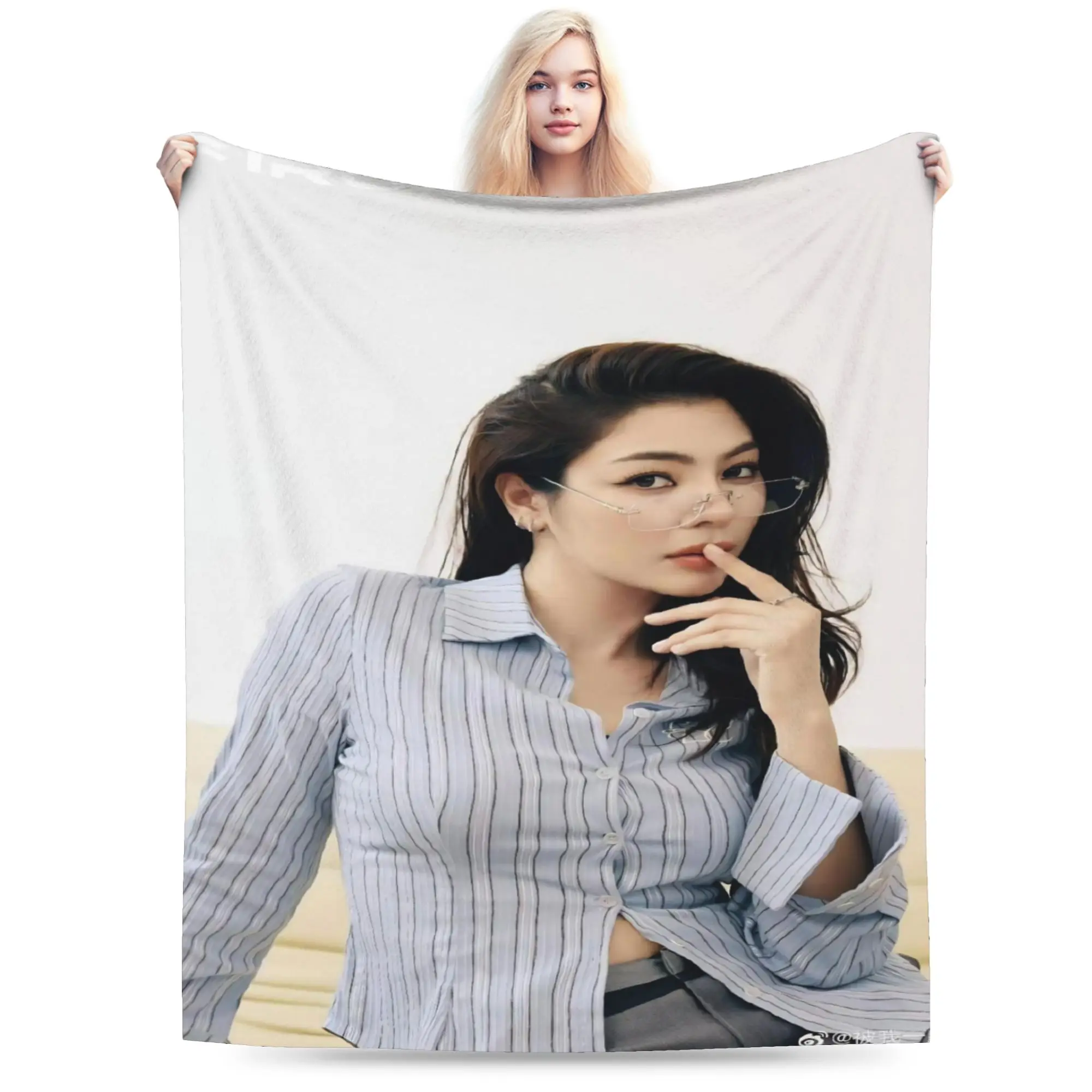 F-Faye P-Peraya M-Malisorn  Merch Blanket Cozy Soft  Throw Blankets for Sofa 50x60 Inches Multi-size Bedspread