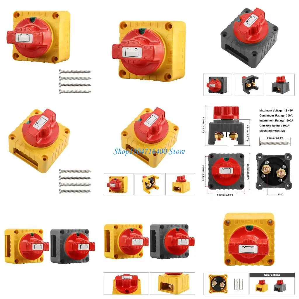 

y1gd Battery Isolator Disconnect Selectors Switch Cut Off Power Switch 12V/24V 300A