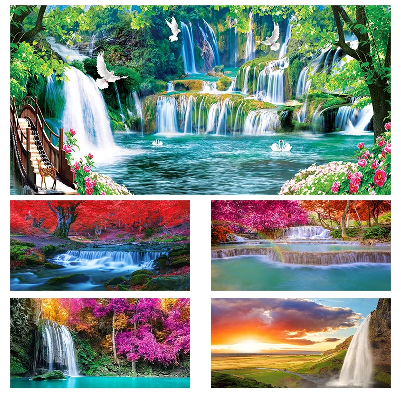 

5D Diamond painting for home decoration, full drill, landscape art, handmade, cross stitch, for living room, wall decoration