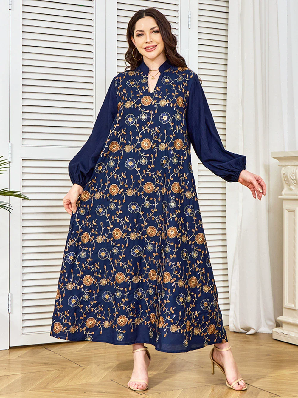 

Middle East Turkiye Popular gowns with beaded embroidery Elegant dresses Evening gowns Muslim luxury fashion dresses