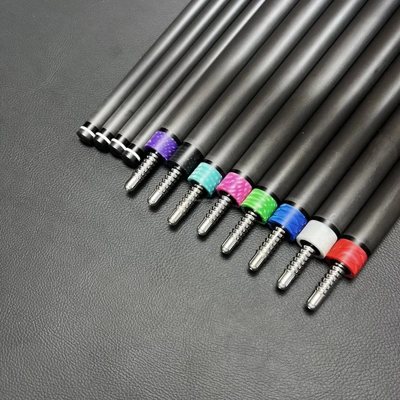 Hot Sale HHB New Design High Performance Carbon Fiber Pool Billiards Radial 13 13.9 Jump Break Cue 19oz Black Punch 1/2 Split