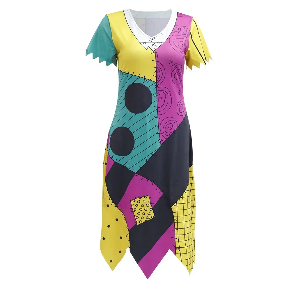 Nightmare Before Christmas Sally ชุด Halloween COSPLAY Performance เสื้อผ้าผู้หญิงชุดแฟนซีปาร์ตี้ชุดเซ็กซี่ชุด