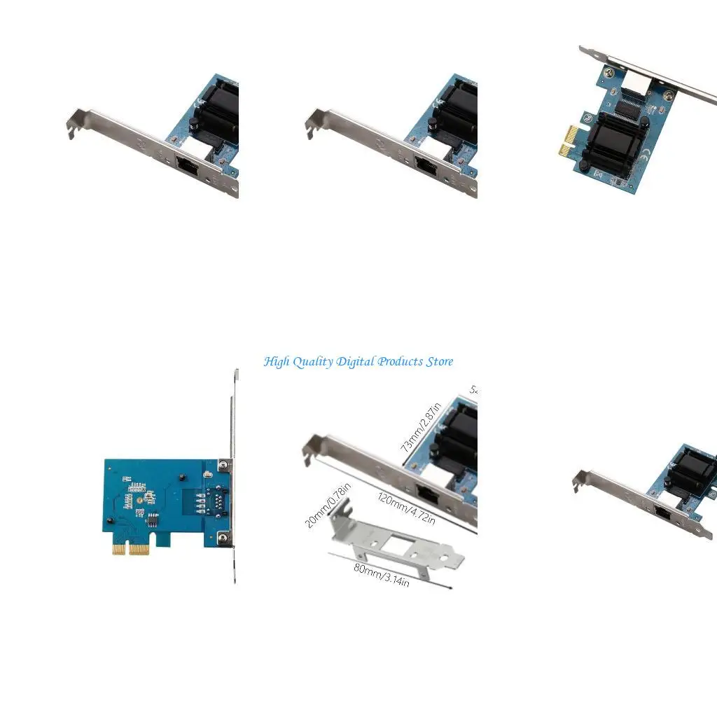 

U2JE PCIE to RJ45 Gigabit Networking Card RTL8125B Chip Desktop Networking Card 10/100/1000/25000Mbps for Computer