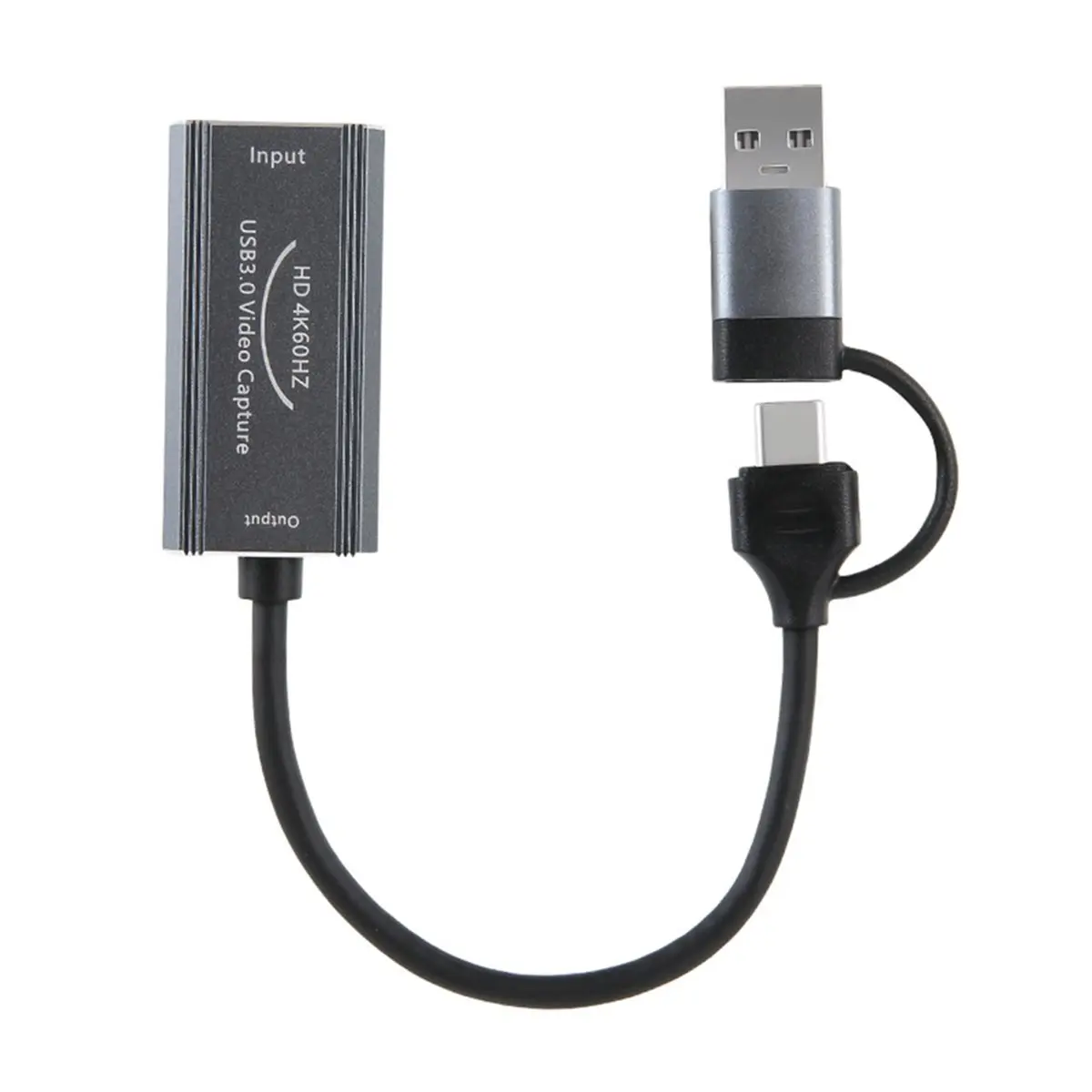 Top 4K Video Capturing Card Type C+USB to HDTV Video Grabber Recorder for Game Camcorder Camera Recording Live Streaming