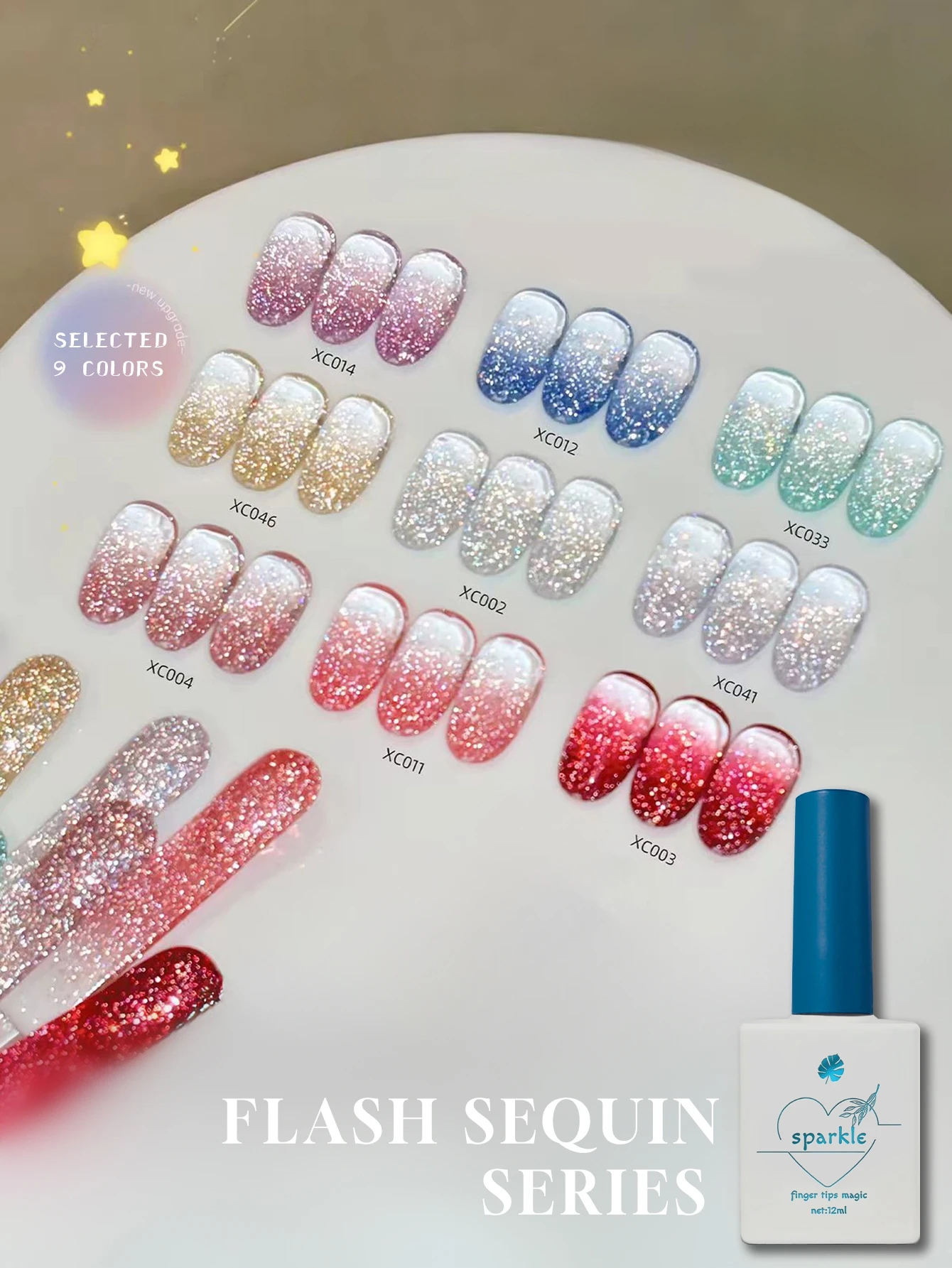 12ml Transparante Base Sparkle - Nail Art Ombre Glitter recensie en prijs