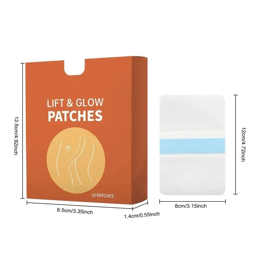 Cinta Invisible para levantamiento de muslos, parches impermeables a prueba de sudor y brillantes, cinta corporal para estómago, muslos y brazos, 10 Uds.