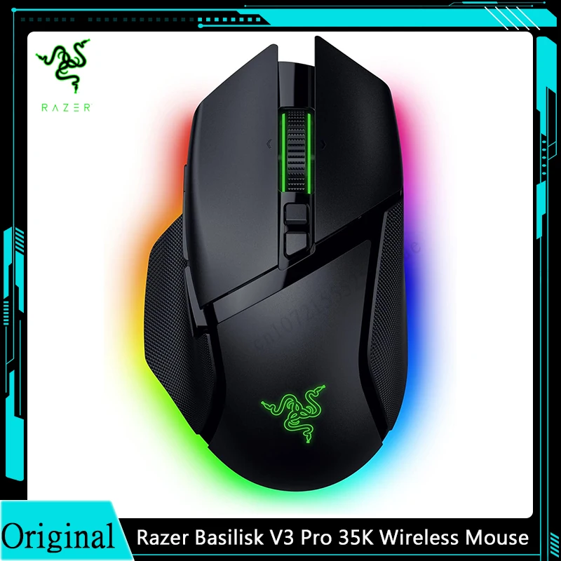 Razer Basilisk V3 Pro 35K Wireless Gaming Mouse HyperScroll Tilt Wheel 35K DPI Optical Sensor Gen 2-13 Customizable Controls