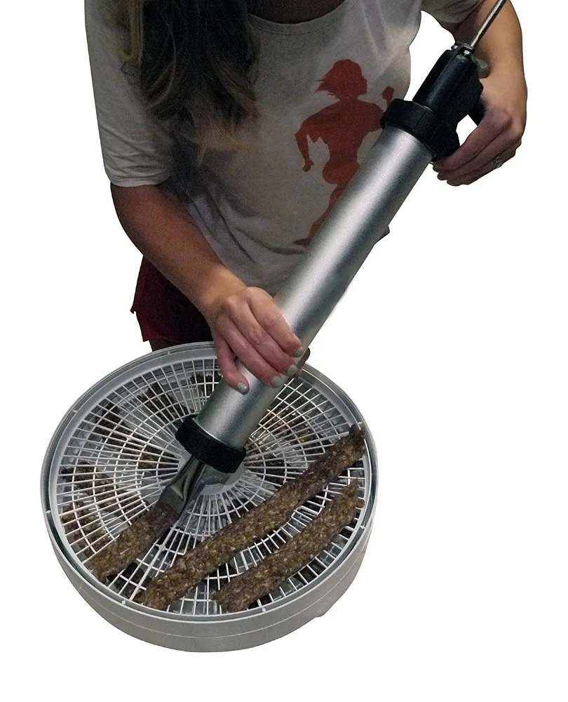 

Jerky Gun With 2 Nozzles (Food-Grade Aluminum)(BC-4995-1-15inches)