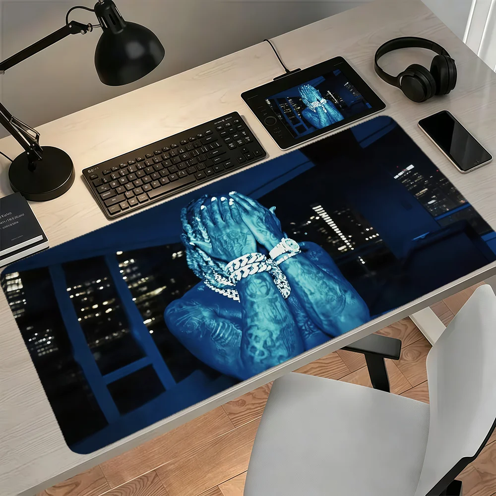 Singer Lil Durk Fashion  Mouse Pad Large Non-slip Lockedge Desktop Computer Desk Mat Keyboard MousePad Office Gamer Student