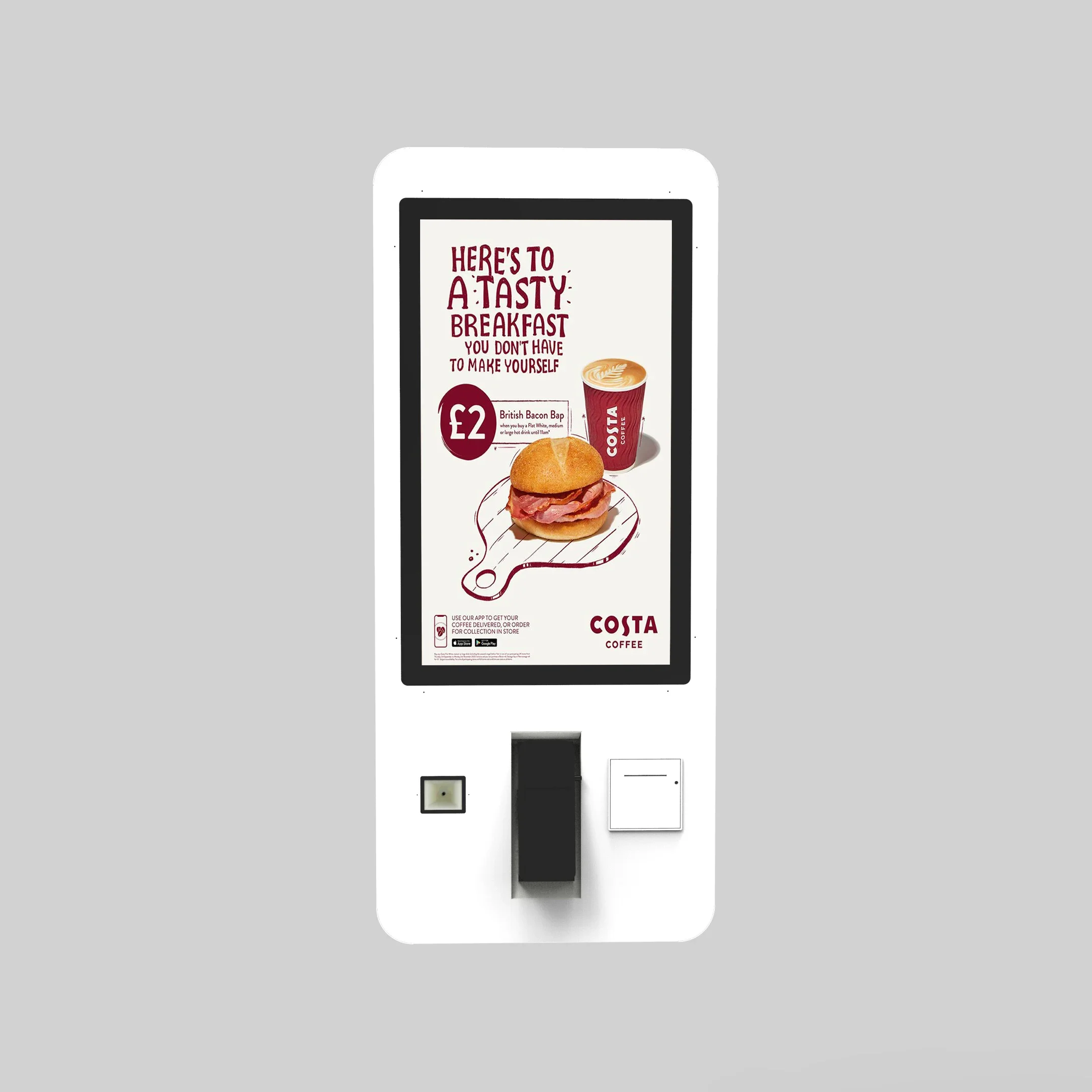 32 Inch Wall Mount Order Kiosk Ordering Machine Order Kiosk For Fast Food Smart Terminal POS Cash Self Service Kiosk