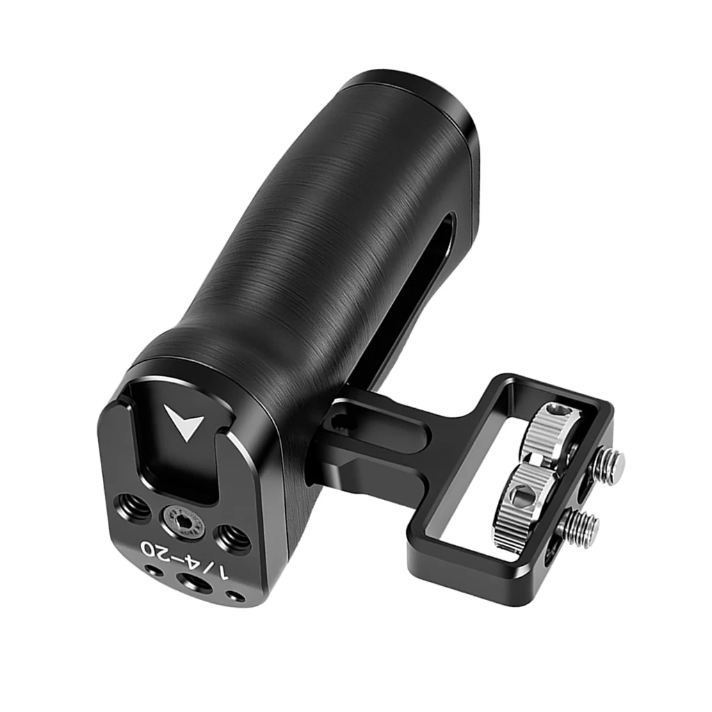 Universeller 1/4-Zoll-Schraub-/NATO-Schienen-Seitengriff aus Aluminium für Kamerakäfige mit Cold-Shoe-Halterung für DJI Ronin Gimbal Stabilisatoren – Detail 30