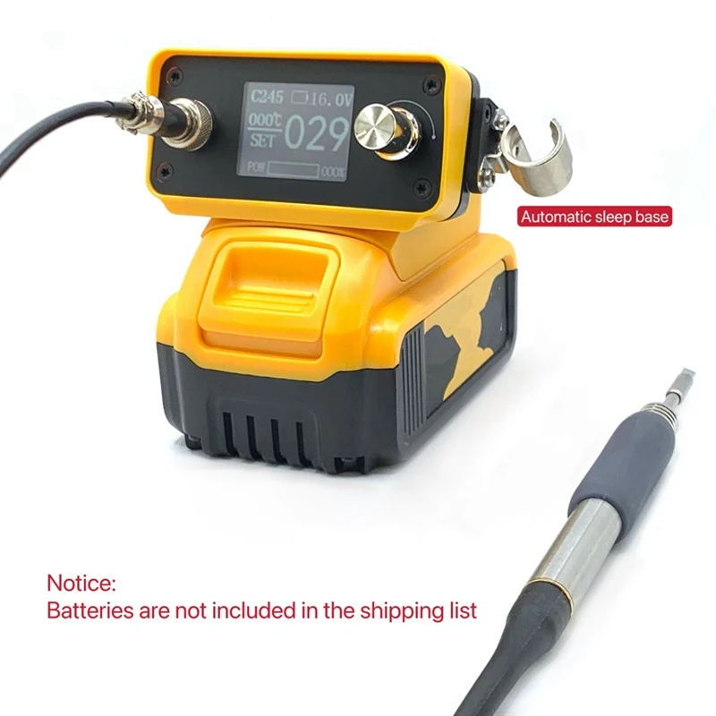 HOT! 70W Cordless Soldering Iron Station Compatible For C245 Soldering Tips For Dewalt 18V/20V Max Lithium Battery