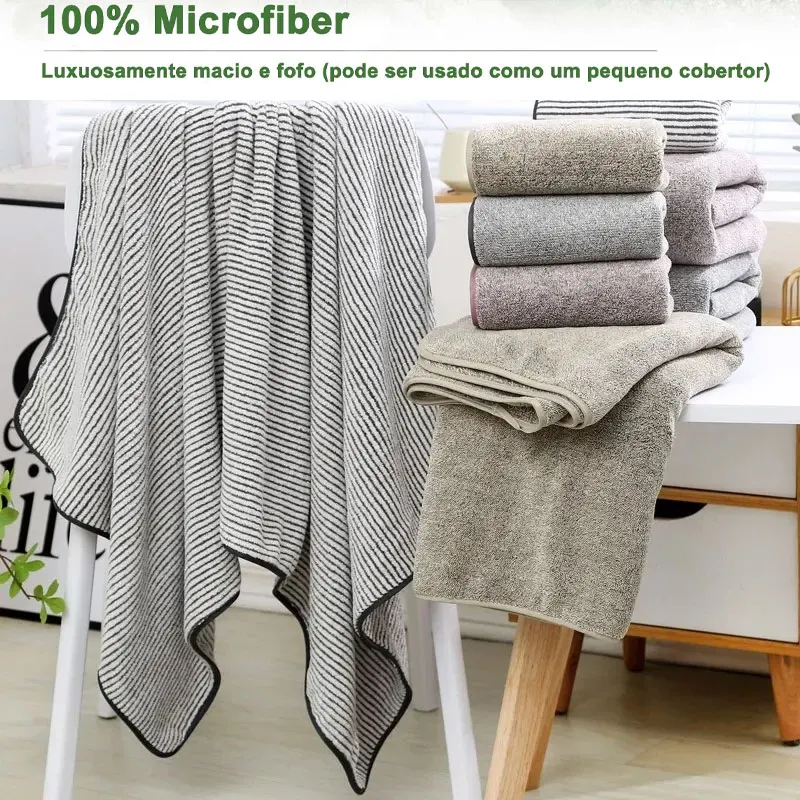 Quick Drying Bath Towel for Home Use Bamboo Charcoal Fiber Thickened Coral Velvet Large Bath Towel Beach Sunbathing Bathrobe