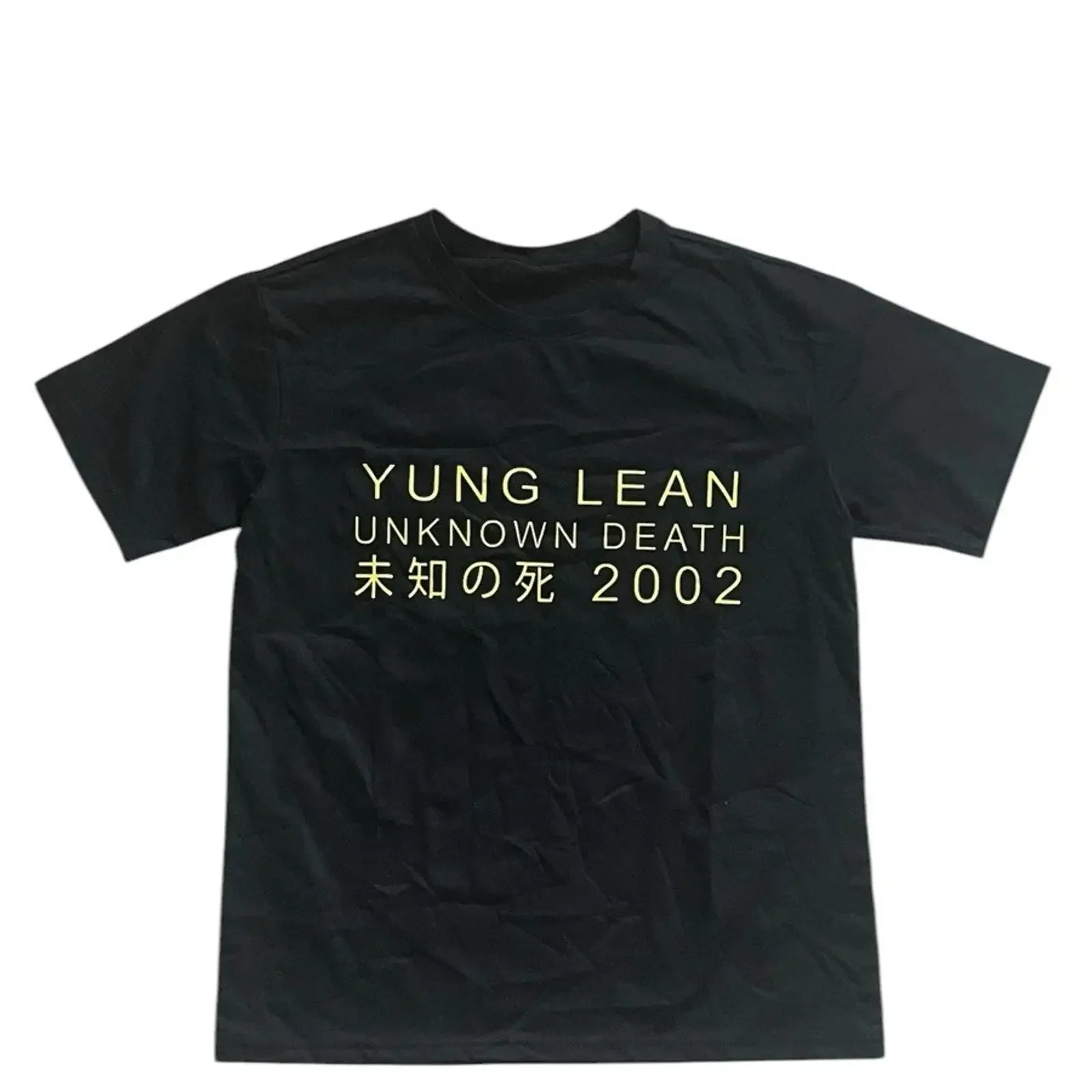 Yung Lean Vintage Cropped T Shirt Y2K 90s vintage Washed Breathable fashion Soft Versatile Comfortable Slightly Casual Unisex