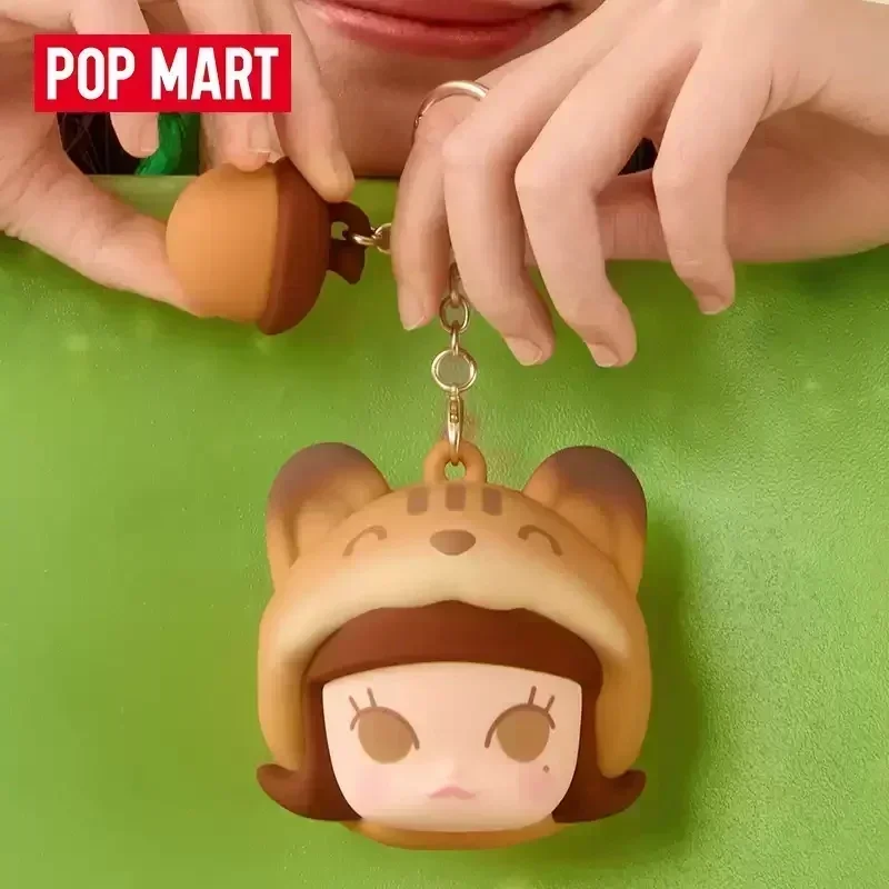 

POP MART POP BEAN Pajama Party Series Earphone Bag Blind Box Surprise Mystery Box Cute Anime Action Figure Ornaments Figurines