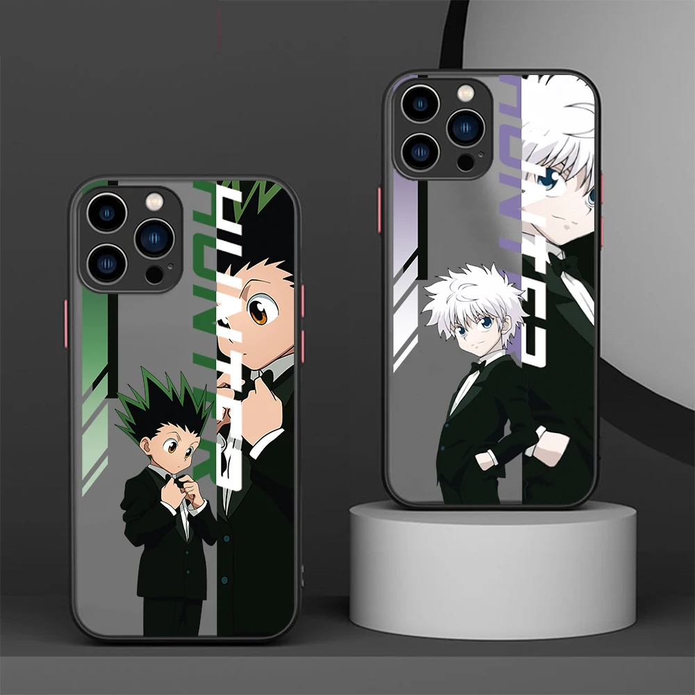 Anime Hunter X HXH for iPhone 16 15 14 13 12 Mini 11 Pro Max X XS XR 8 7 Plus SE Phone Case Frosted Translucent Cover