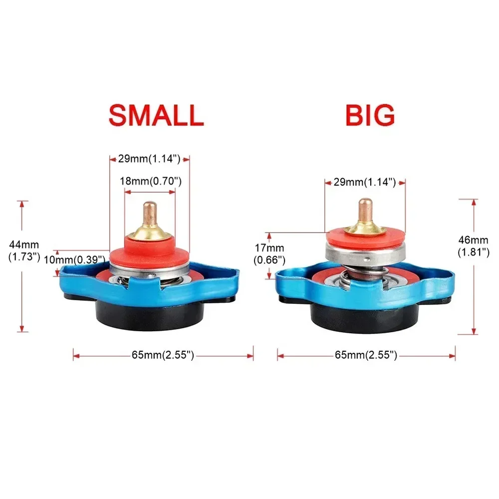 Auto Motor Styling Thermo Radiator Cap Tank Cover Watertemperatuurmeter met Utility Safe 0.9 Bar/1.1 Bar/1.3 Bar