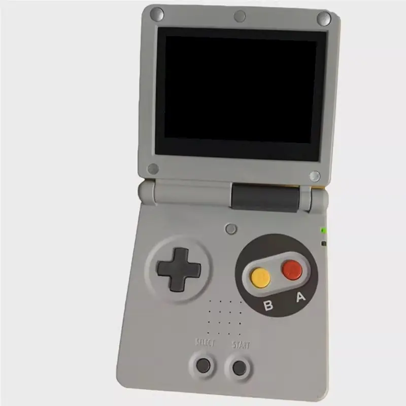 A33T Replacement Shell for GBA SP, Retro-Style Drop-Proof Scratch-Resistant Game Console Case with Buttons & Screws