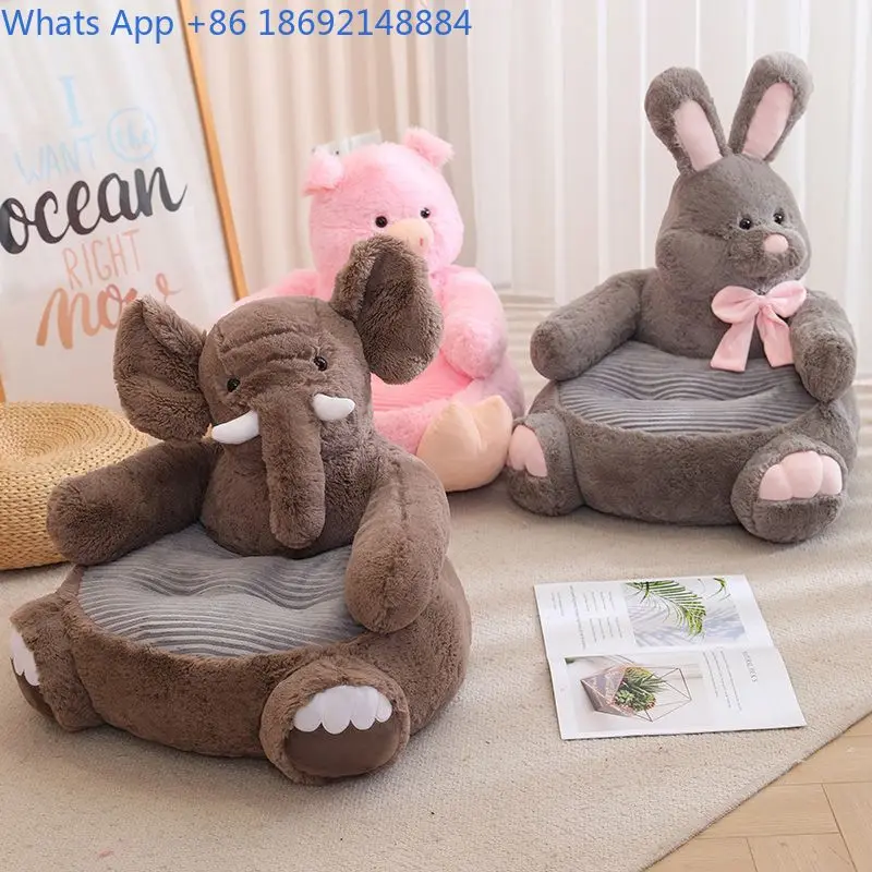 Elephant Rabbit Monkey Pet Sofa Cartoon Toy Pink Pig Lazy Cute Small Sofa Seat