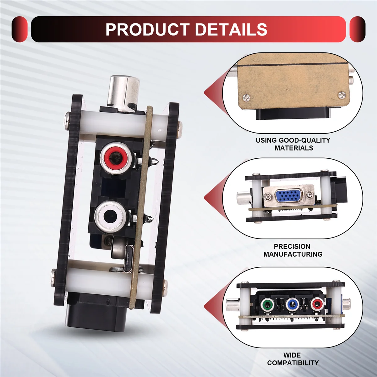 YUV TO RGBS YPBPR to SCART YPBPR TO VGA Component Transcoder Converter Игровая консоль, RGBS to Color Difference Component BH