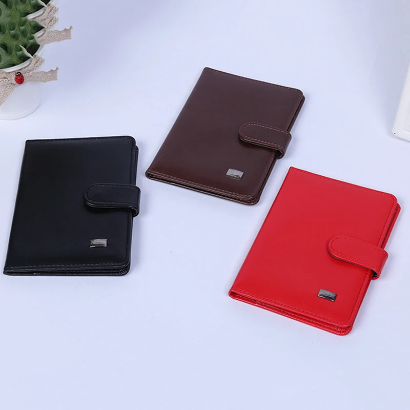 Travel Passport Holder Men Retro Case for Passport protector Wallet Hasp Document Organizer Pu Leather Card Holder