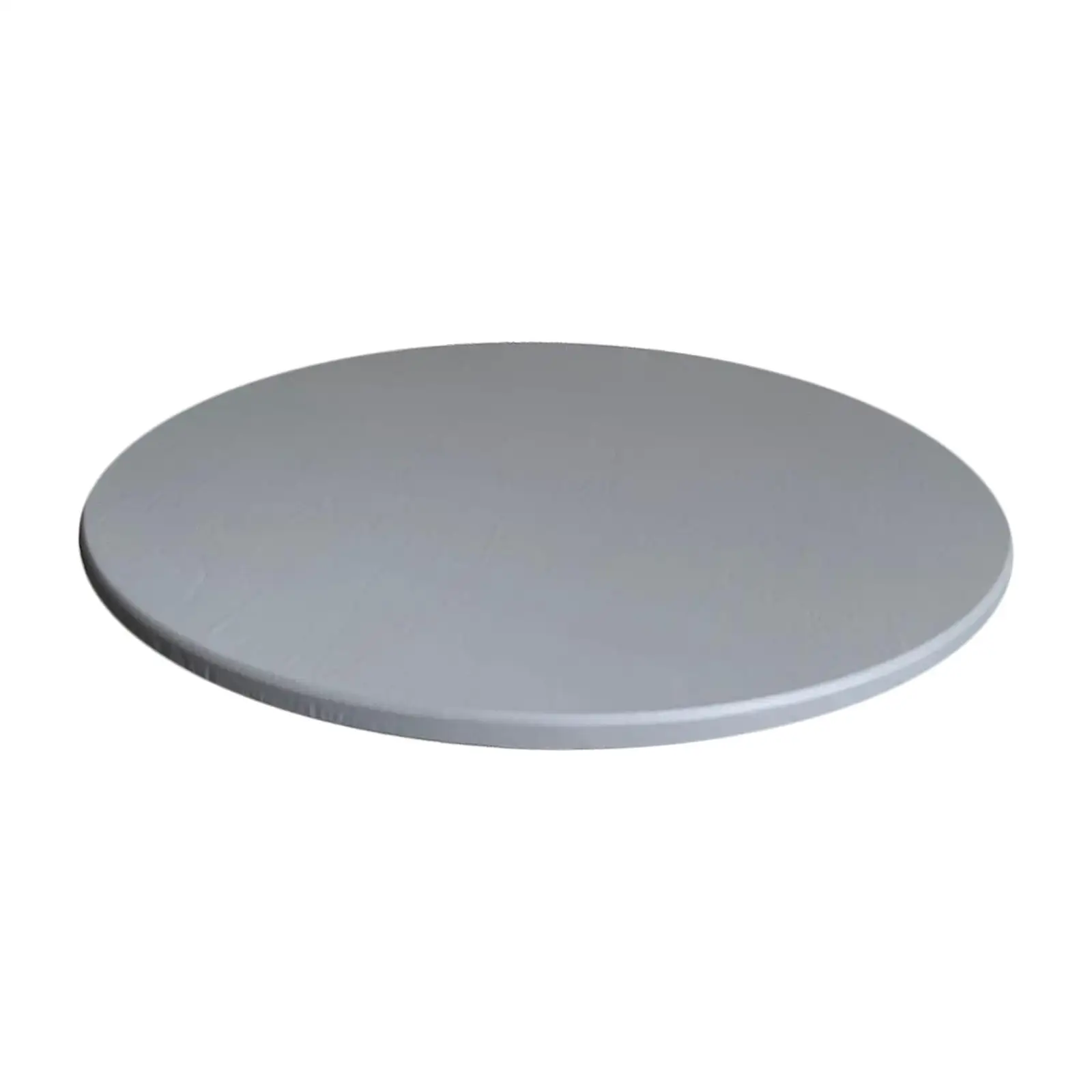 Solid Color Polyester Round Tablecloth Elastic Fitted Table Protector for 60cm Tables Decoration
