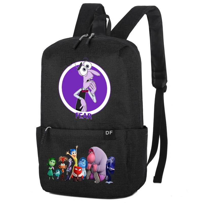 Student Backpack for Girl Boy Inside Out 2 Schoolbag Movie Anime Knapsack Cartoon Printed High Capacity Rucksack Kids Bookbag