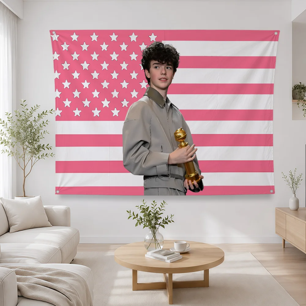 Actor O-Owen Cooper Flag Polyester Banner Flags For Party Bar Club Outdoor Interior Wall Paper Decoration Banner Fans Gift
