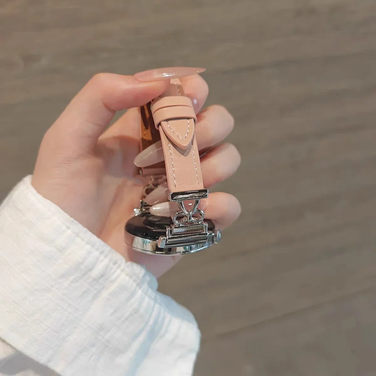 ممتاز جودة عالية حزام حلقة جلدية ربط الفرقة لساعة سامسونج جالاكسي 7 FE 5 برو 4 6 الكلاسيكية 44 مللي متر 40 مللي متر سوار كوريا