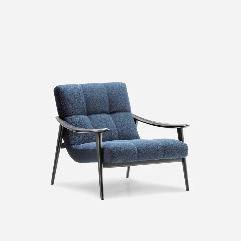 

Leather single chair retro sofa single chair minimalist