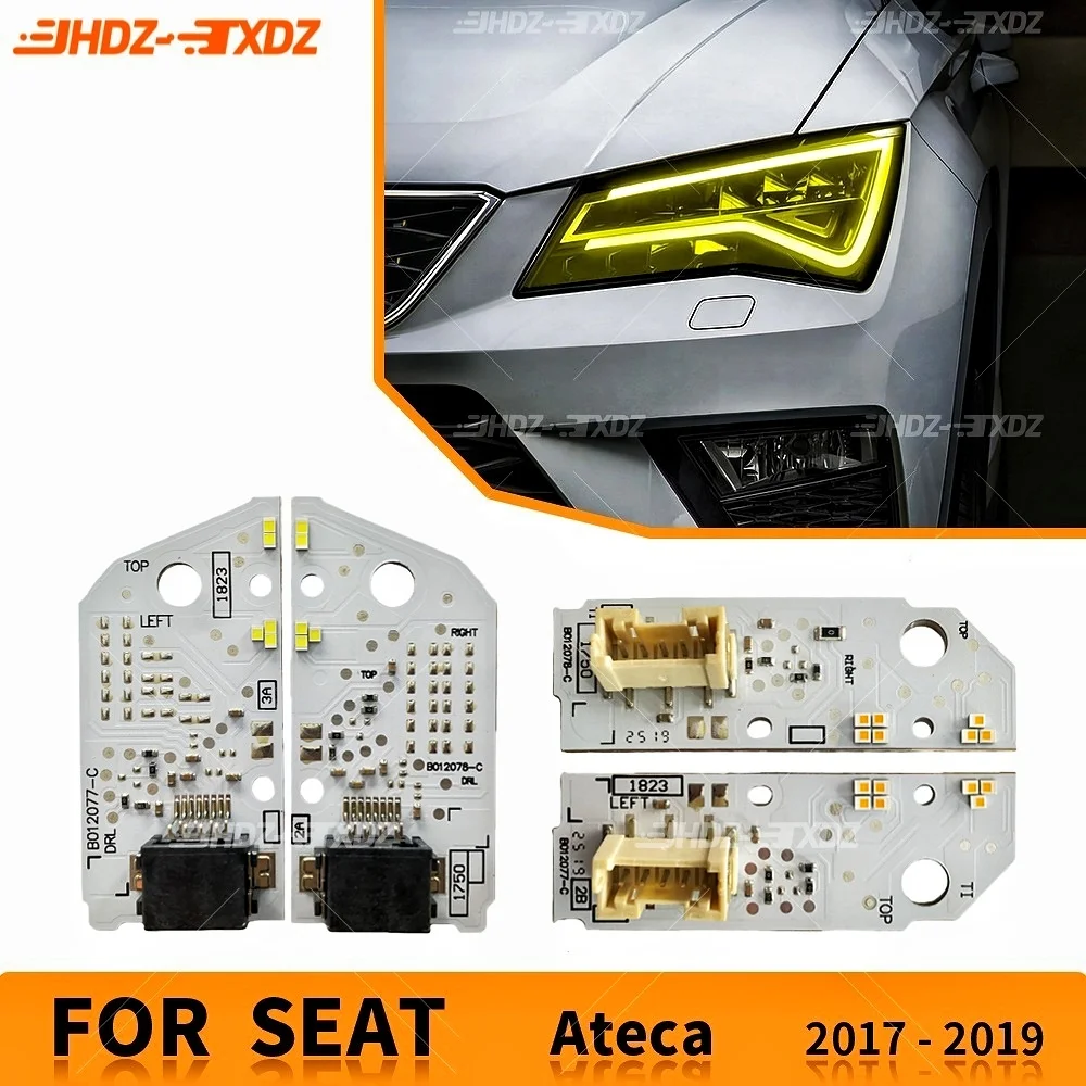 

DRL LED Boards Angel Eyes Headlight Daytime Runing Light Chips Module For SEAT Ateca 5FP Cupra 2016-2019 575941475 575941476