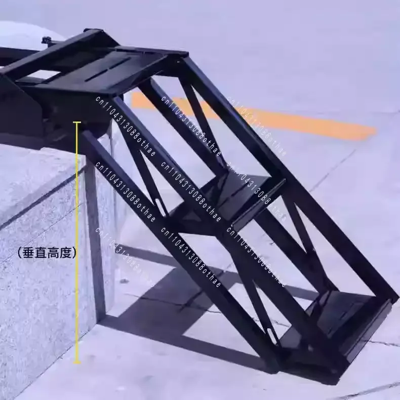Vehicle Folding Pull Hidden Rear Step Ladder Truck Ladder