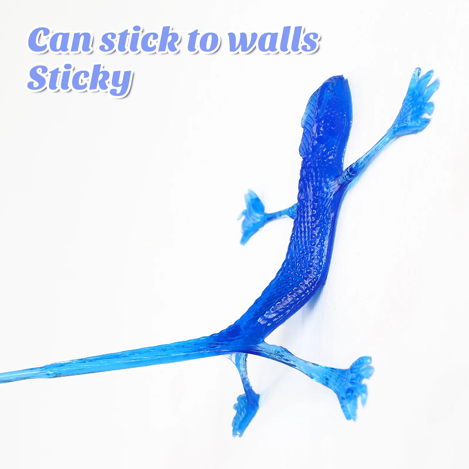 24 Pcs Sticky Lizard Toy Stretchy Cabrite Imaginative Sensory Plaything Strange Stretchable Children Kids Toys