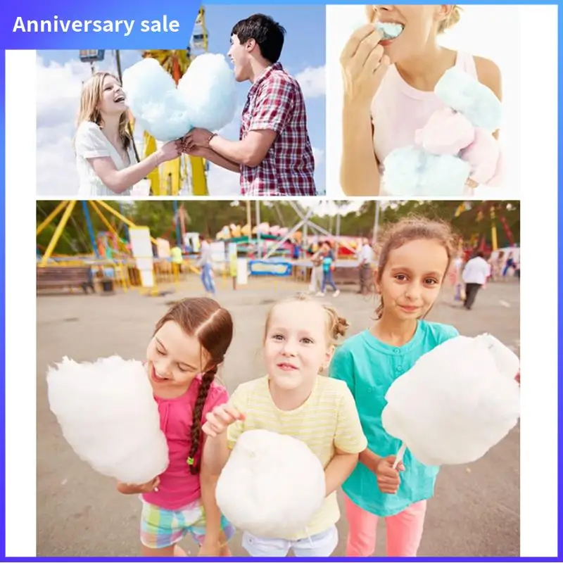 

LUCK-Electric DIY Sweet Cotton Candy Maker Mini Portable Cotton Sugar Fairy Floss Marshmallow Machine For Kids EU Plug