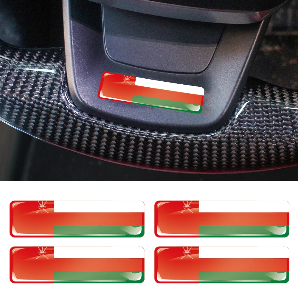

Oman Flag 3D Epoxy Resin Decorate Car Sticker Car Window Buttons Steering Wheel Center Console Panel Motorcycle Fuel Tank