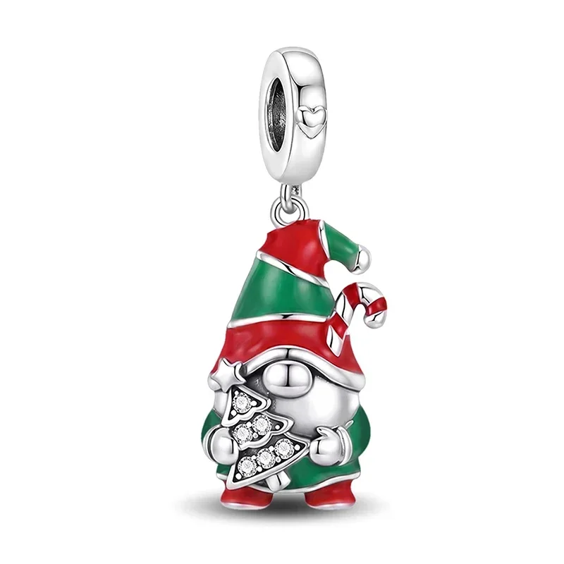 Bestseller Glockenelf Schmetterlingsknoten Weihnachtsserie Charms Perlen Passend für Armbänder 925 Sterling Silber Weihnachtsgeschenk Feiner Schmuck – Detail 17