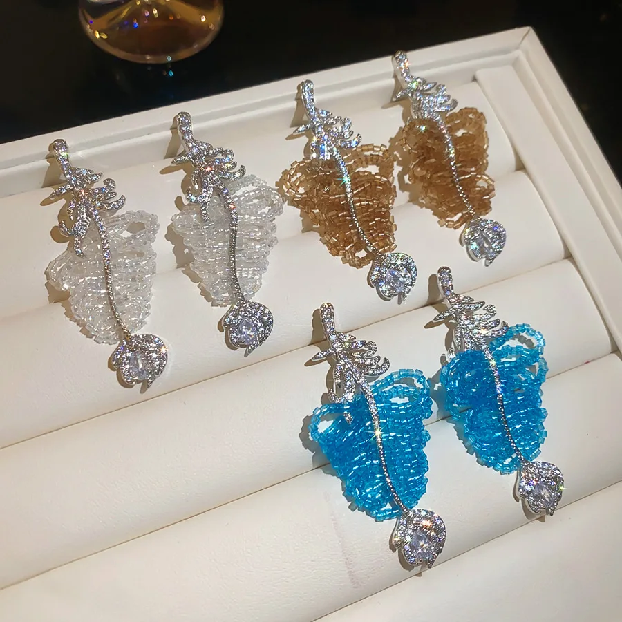 Luxury-for-Money Leaf Pendant Earrings