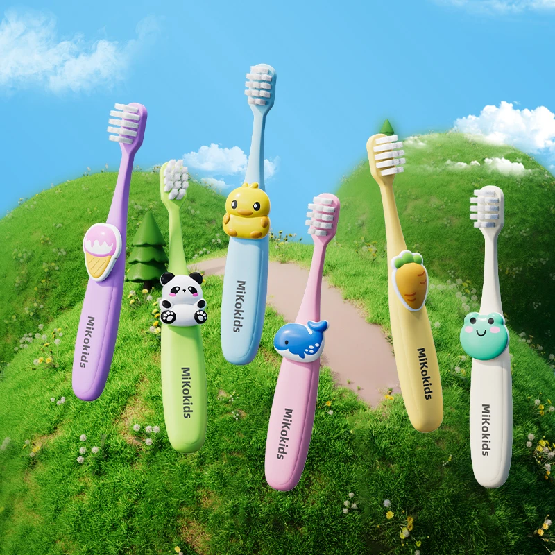 6 قطع فرشاة أسنان فائقة النعومة للأطفال - فرشاة تدريب للأطفال الصغار من عمر 3 إلى 12 سنة - أدوات العناية بالفم على شكل حيوان حيوانات كرتونية لطيفة 2025 #2