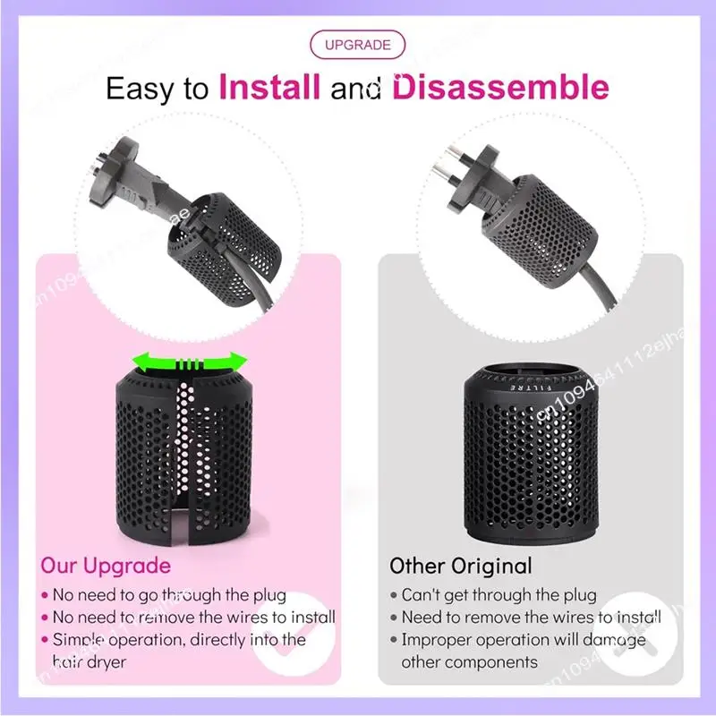 N83R Hair Dryer Inner Filter + Outer Filter Cage Replacement Replacement For Dyson HD01 HD03 HD08 Models Spare Parts A