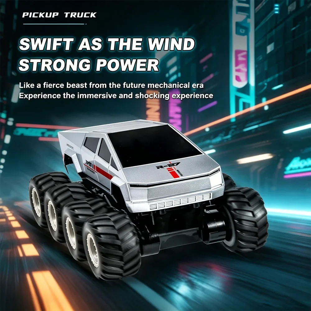 In Stock JJRC Q218 RC Car Eight Wheel 8WD Amphibious Pickup Truck Car  Electric Toy Climbing Off-road RC Vehicle For Children