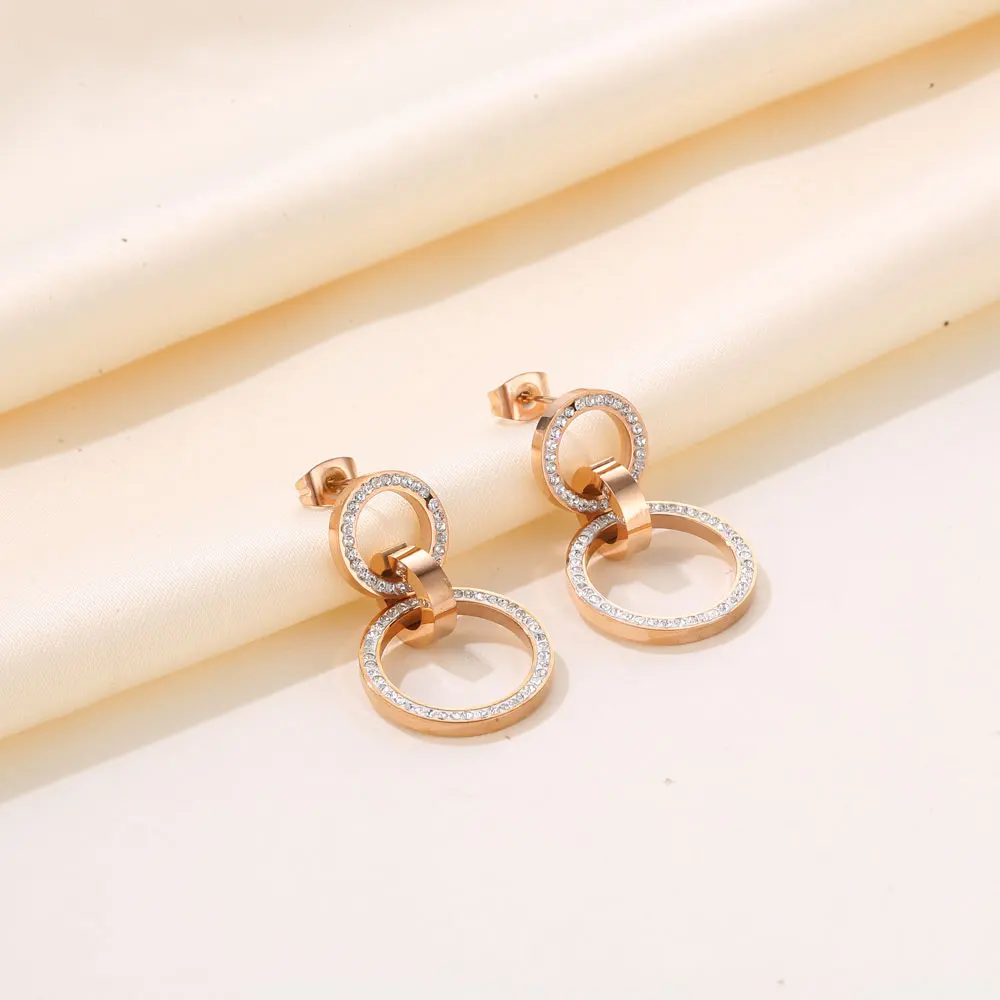 Korean Statement Earrings For Women Black Cute Arcylic Geometric Drop Earrings Brincos 2022 Trend Stainless Steel Jewelry