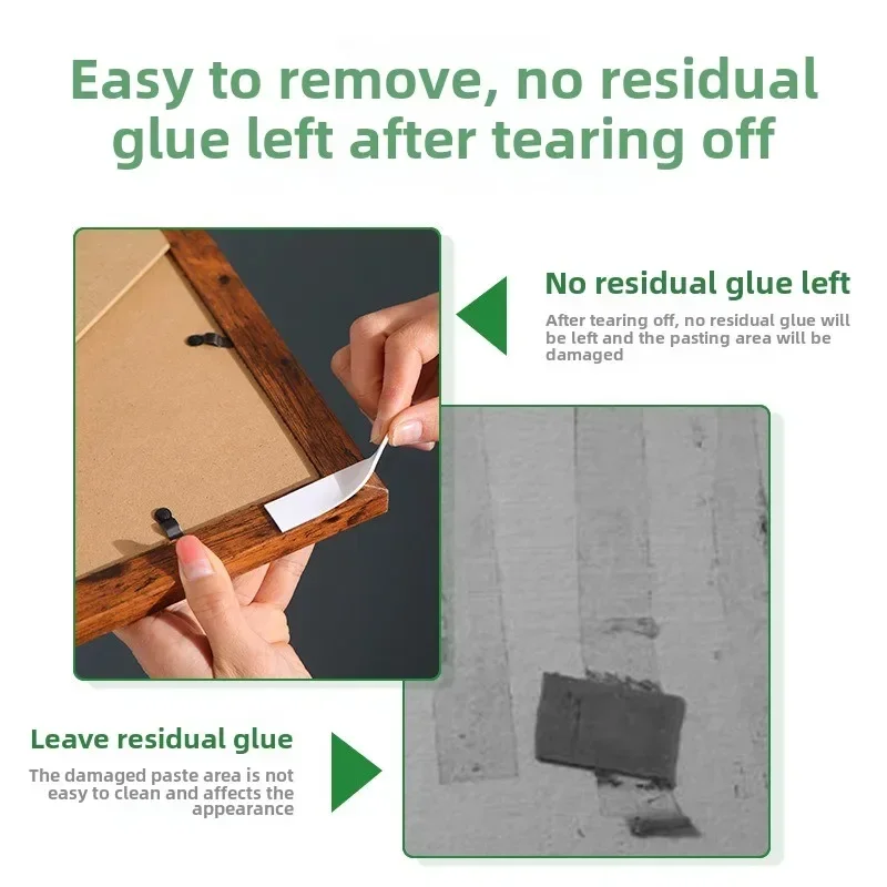 لاصق إطار صور قابل للإزالة، لوحة زخرفية، خطاف ثابت، لاصق خالٍ من الأظافر، لاصق قوي ولا يترك أثرًا على الوجهين #3