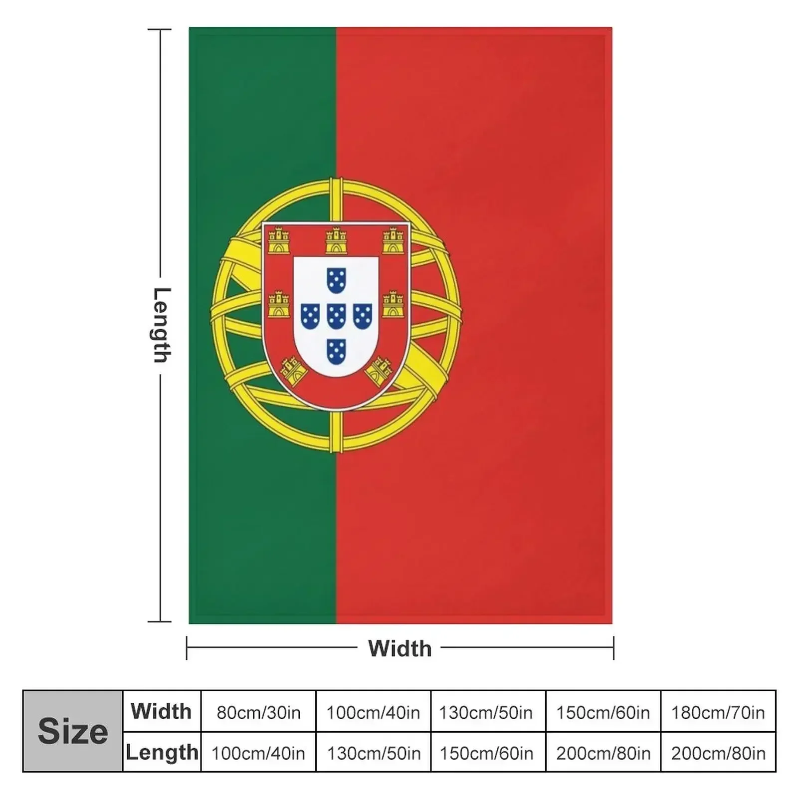 Portugal flag. European countries Throw Blanket Loose Luxury for winter Blankets