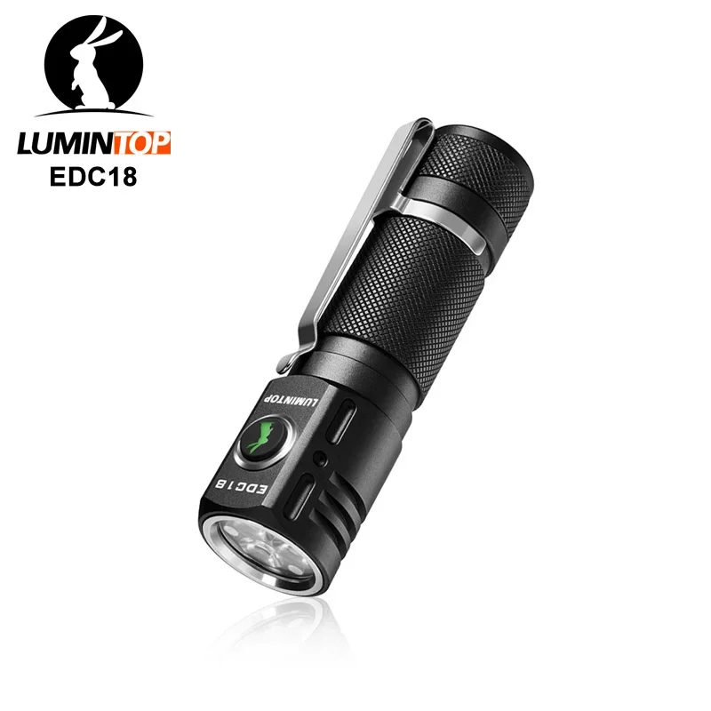 

Lumintop EDC18 EDC Flashlight 3*LEDs 2800 Lumens Side Switch Torch Lanterns 18650 Flashlight With Magnetic Tail And Diffuser